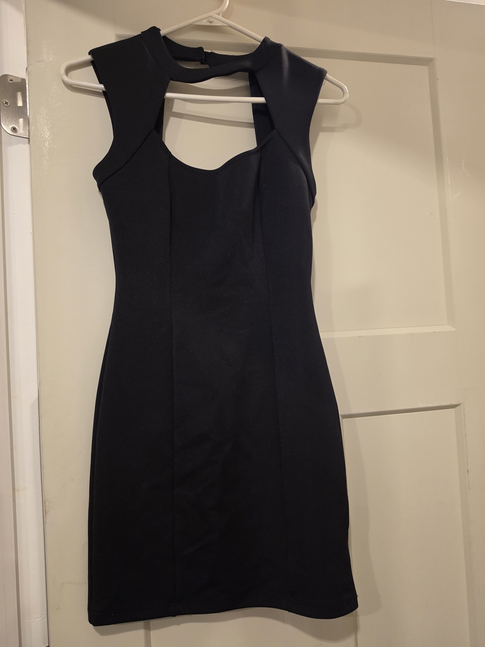 Sleeveless Black Cutout Sheath Dress
